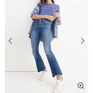 Madewell Cali Demi-Boot Jeans Deconstructed Hem